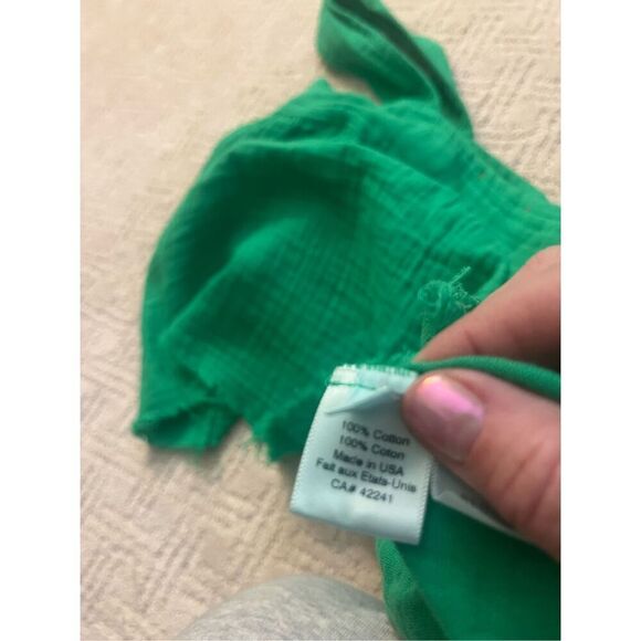 Stark X Gauze Cotton Green Tank - Picture 6 of 6